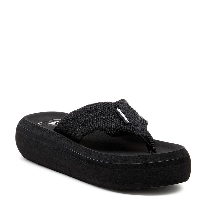 Rocket Dog Womens Sandy Chunky Flip Flops Black - Image 1