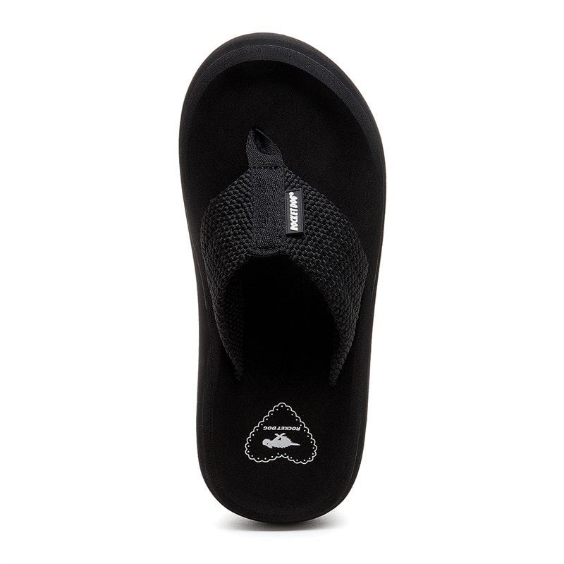 Rocket Dog Womens Sandy Chunky Flip Flops Black - Image 4