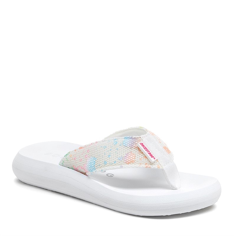 Rocket Dog Womens Spotlight Barker Flip Flops White Multi - Image 1