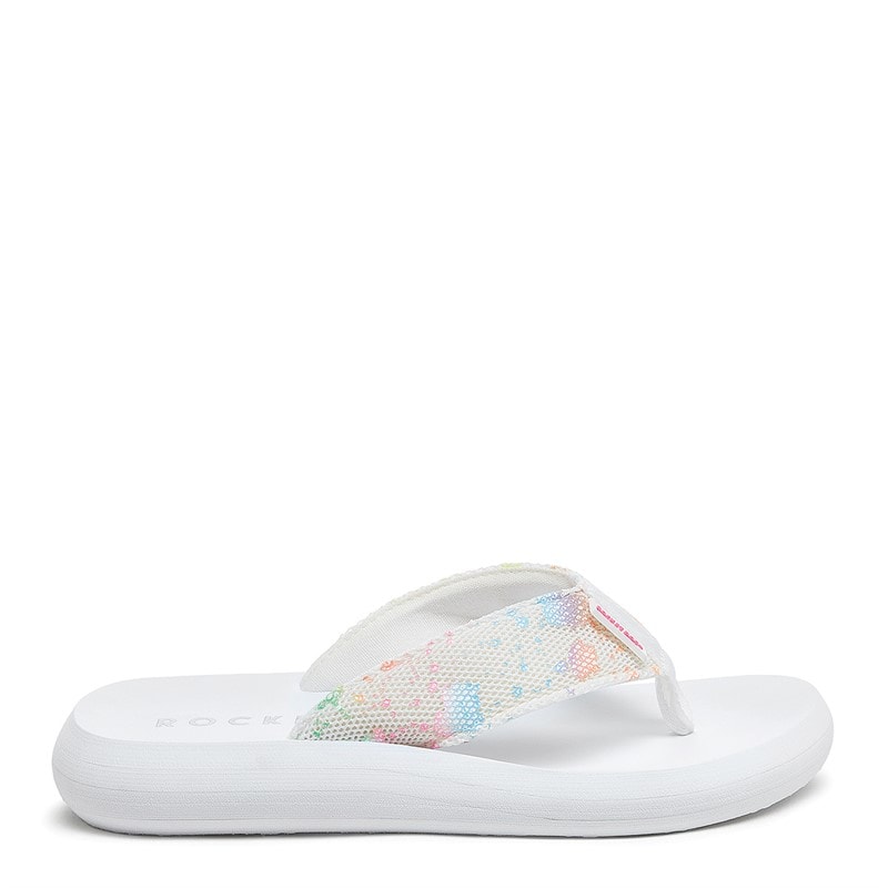 Rocket Dog Womens Spotlight Barker Flip Flops White Multi - Image 5