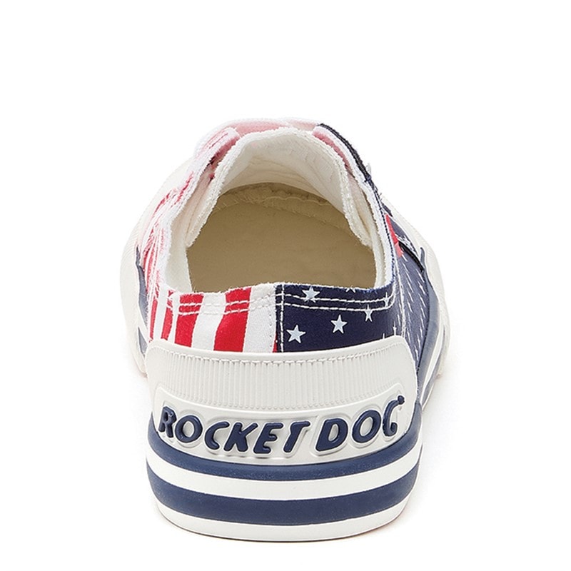 Rocket Dog Womens Jazzin Canvas Pumps Red/Navy - Image 3