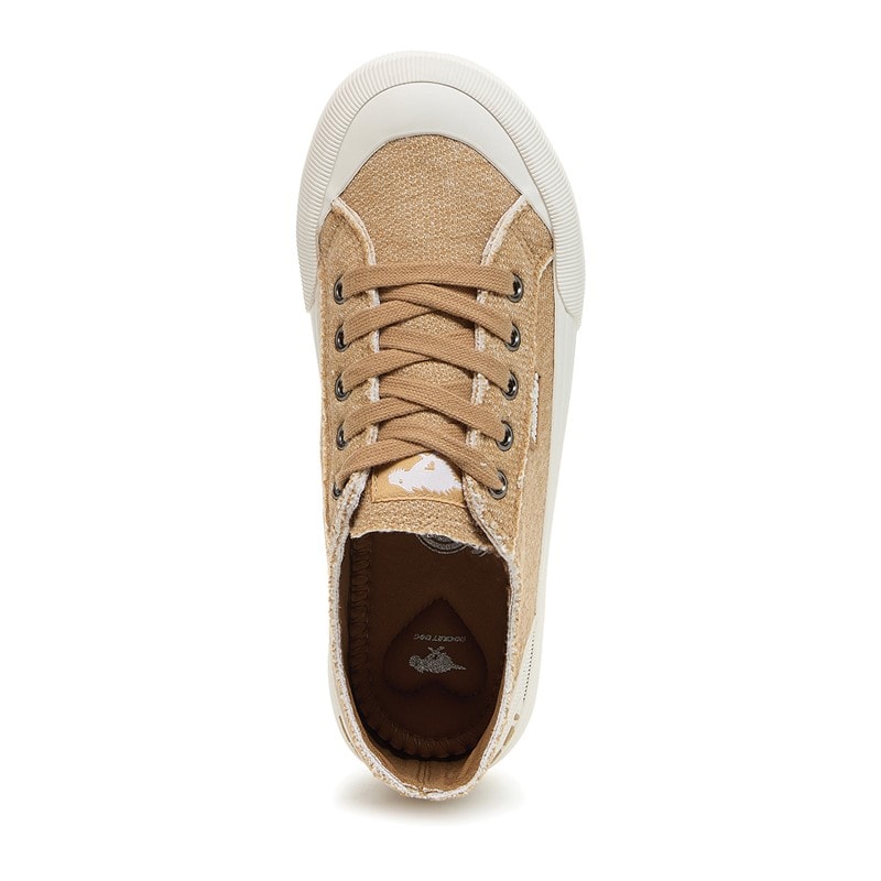 Rocket Dog Womens Jazzin Plus Canvas Pumps Tan - Image 4