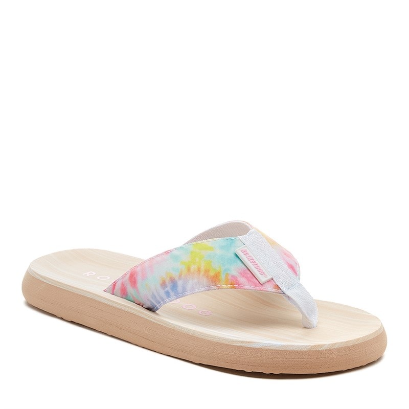 Rocket Dog Womens Adios Tucker Flip Flops Pastel Multi - Image 1