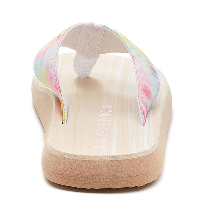 Rocket Dog Womens Adios Tucker Flip Flops Pastel Multi - Image 3