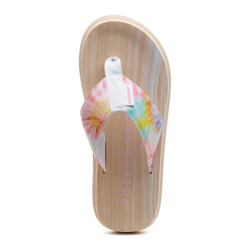 Rocket Dog Womens Adios Tucker Flip Flops Pastel Multi - Image 4