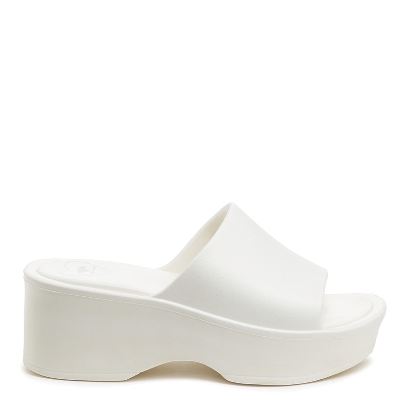 Rocket Dog Womens Petal Blown EVA Platform Sliders Off White - Image 5