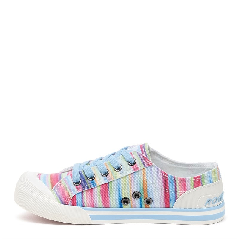 Rocket Dog Womens Jazzin Canvas Pumps Rainbow Multi - Image 5