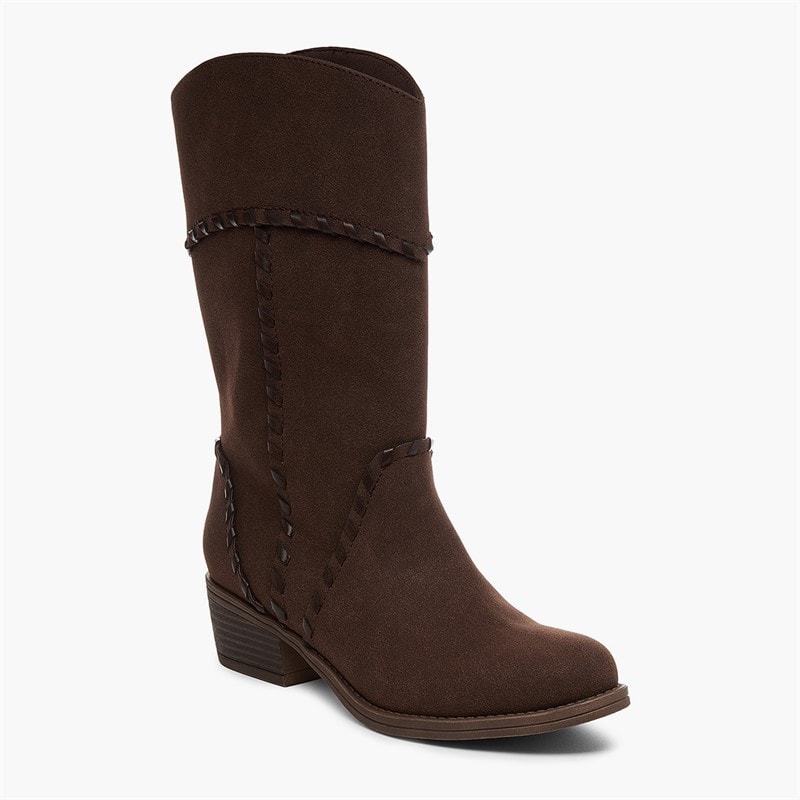 Rocket Dog Womens Rowdy Pella Mid Calf Boots Dark Brown - Image 2