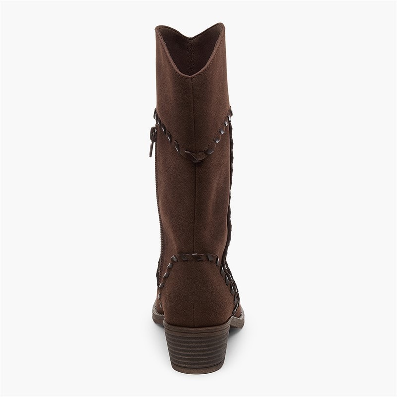 Rocket Dog Womens Rowdy Pella Mid Calf Boots Dark Brown - Image 4