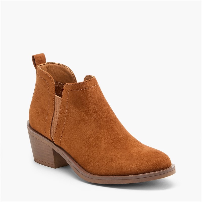 Rocket Dog Womens York Block Heel Ankle Boots Cognac - Image 2