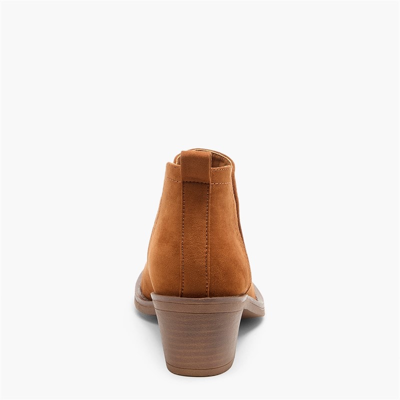 Rocket Dog Womens York Block Heel Ankle Boots Cognac - Image 4