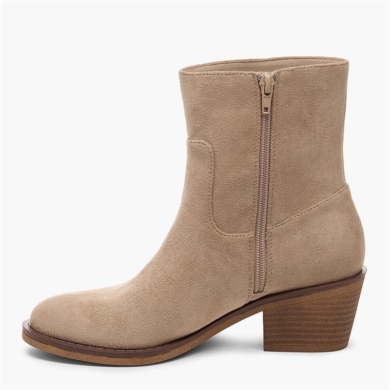 Rocket Dog Womens Yankee Frill Boots Taupe - Image 5