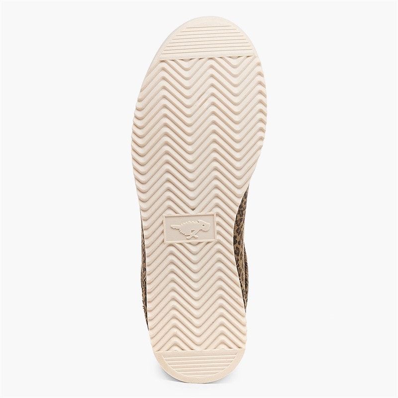 Rocket Dog Womens Bolt Leopard Print Trainers Tan - Image 2