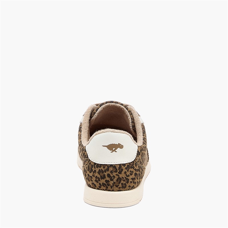 Rocket Dog Womens Bolt Leopard Print Trainers Tan - Image 3