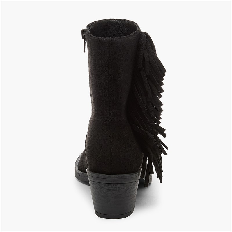 Rocket Dog Womens Yankee Frill Boots Black - Image 3