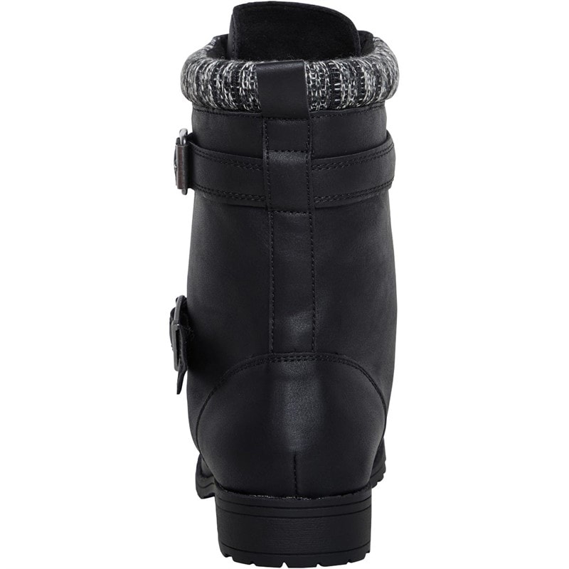 Rocket Dog Womens Billie Lewis Lace Up Buckle Boots Black - Image 3