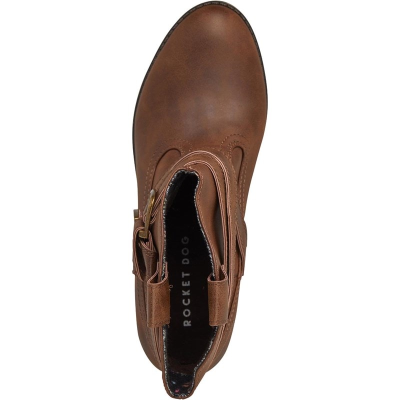 Rocket Dog Womens Satire Lane Heeled Boots Dark Brown - Image 4