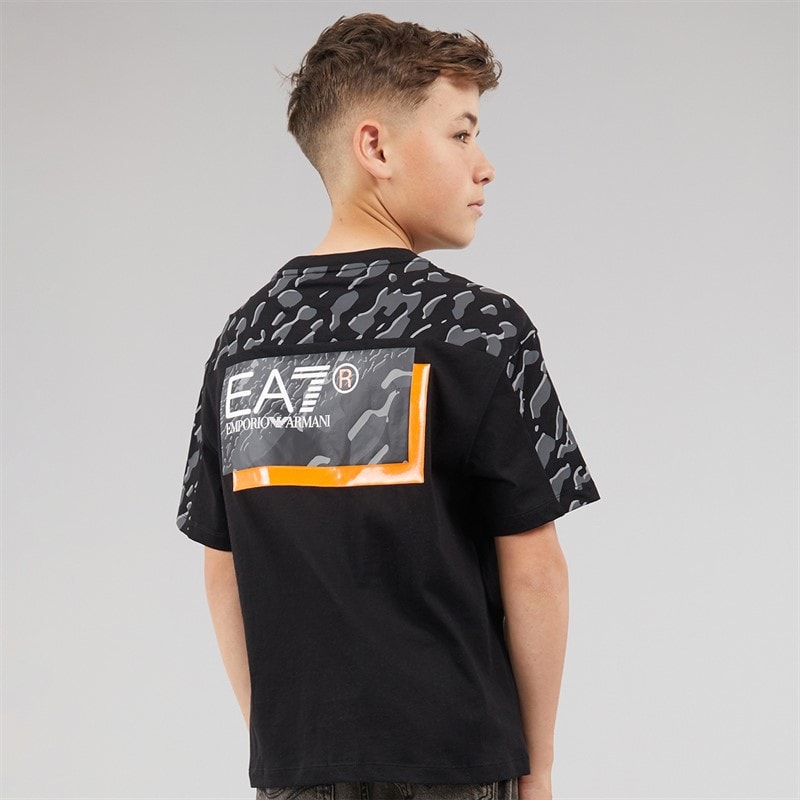 EA7 Boys T-Shirt Black - Image 3
