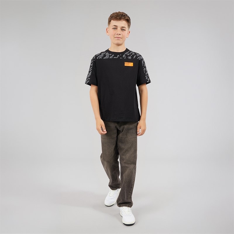 EA7 Boys T-Shirt Black - Image 4