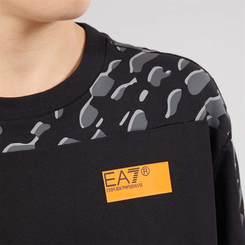 EA7 Boys T-Shirt Black - Image 5