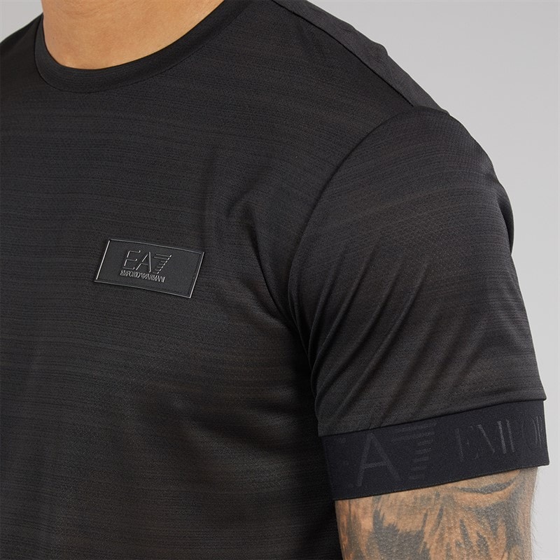 EA7 Mens T-Shirt Black - Image 3