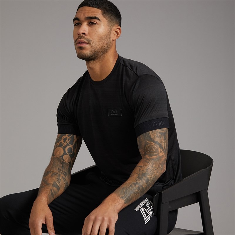 EA7 Mens T-Shirt Black - Image 5