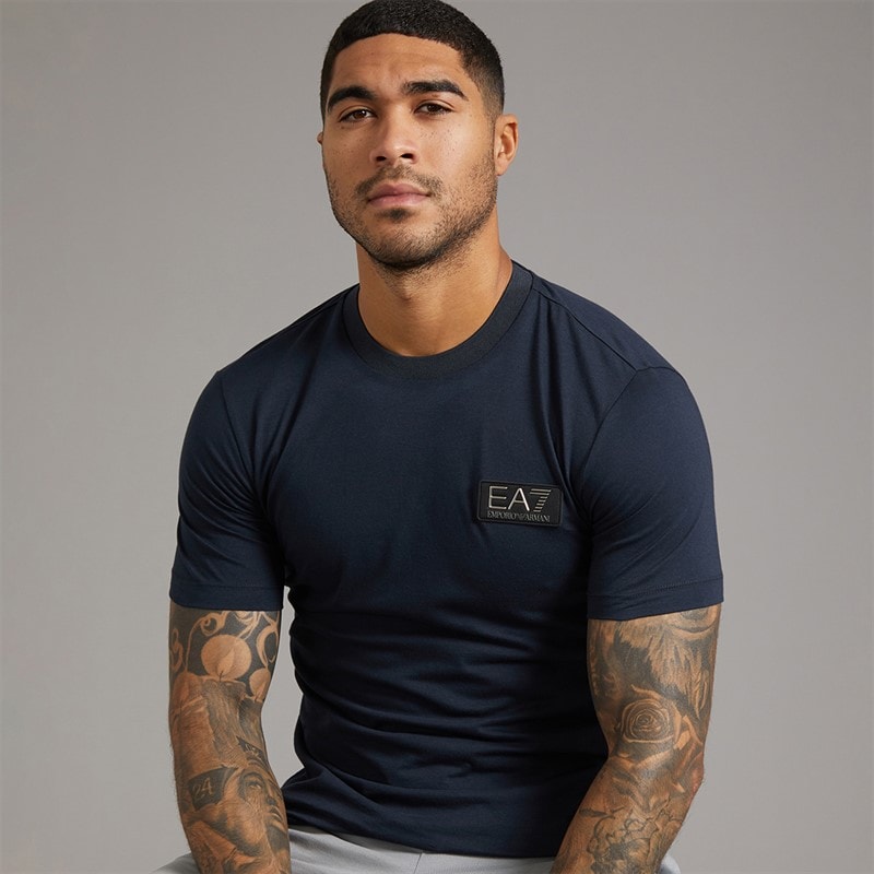 EA7 Mens T-Shirt Night Blue