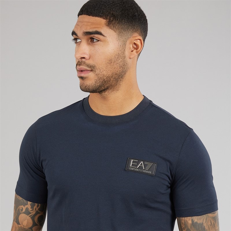 EA7 Mens T-Shirt Night Blue - Image 3