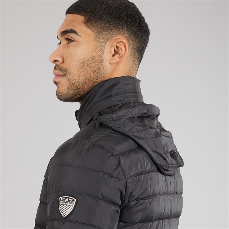 EA7 Mens Down Jacket Black - Image 5