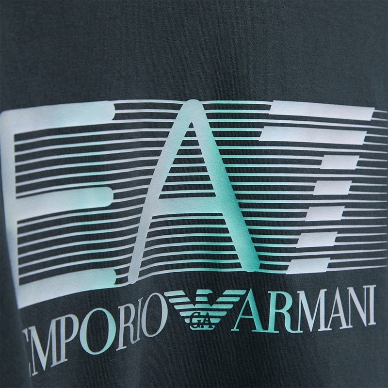 EA7 Mens Long Sleeve T-Shirt Night Blue - Image 3