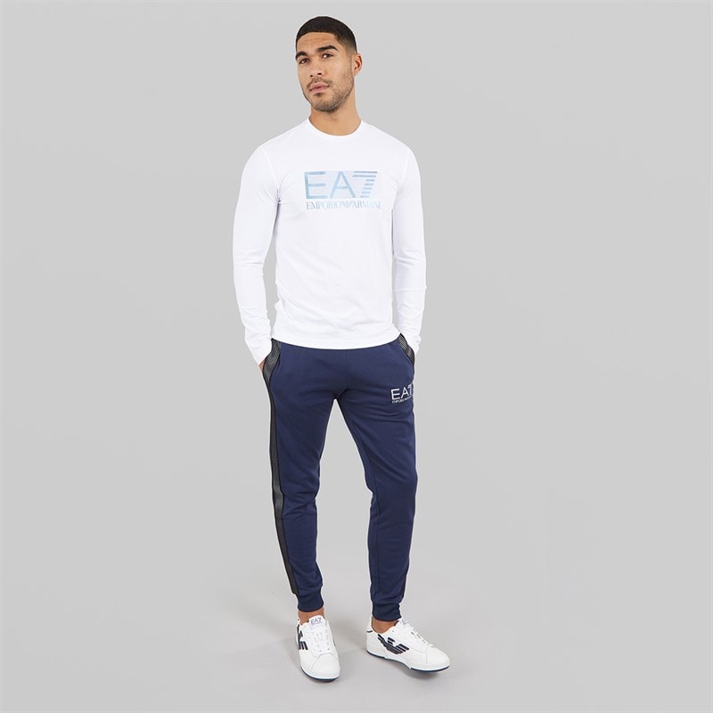 EA7 Mens Joggers Navy Blue - Image 4
