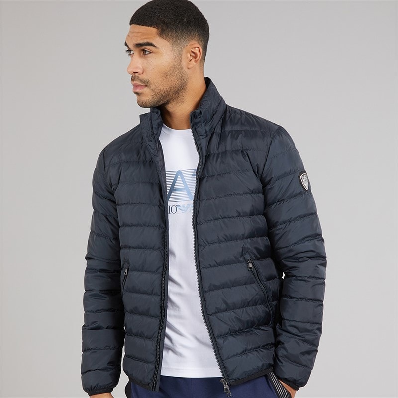 EA7 Mens Down Jacket Night Blue - Image 1