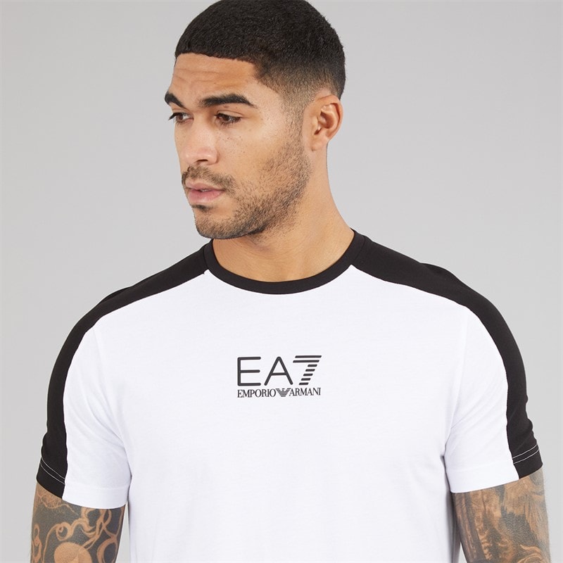 EA7 Mens T-Shirt White - Image 3