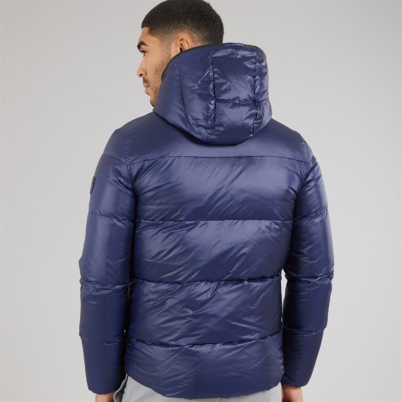 EA7 Mens Down Jacket Navy Blue - Image 2