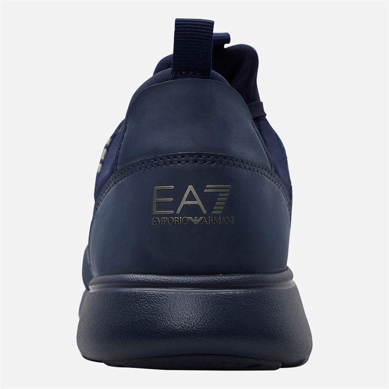 EA7 Trainers Navy/Dark Silver - Image 3