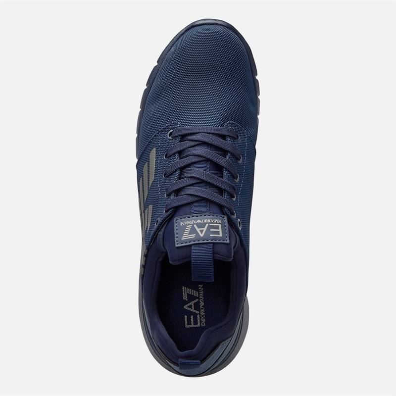 EA7 Trainers Navy/Dark Silver - Image 4