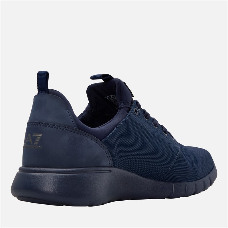EA7 Trainers Navy/Dark Silver - Image 5