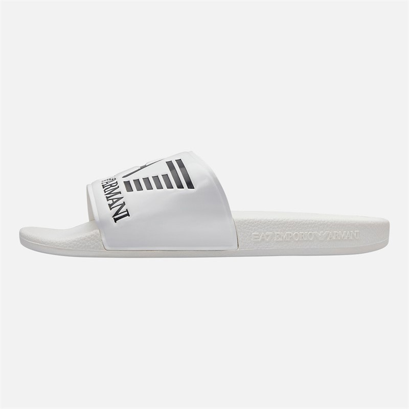 EA7 Sliders Shiny White/White - Image 2