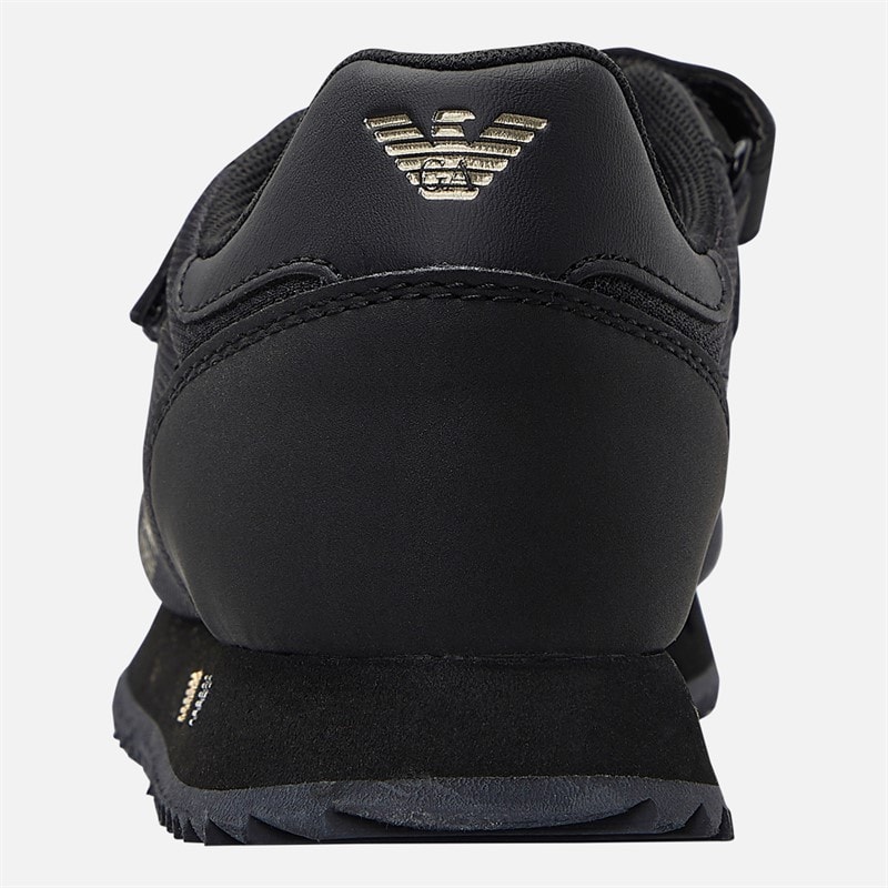 EA7 Kids Trainers Triple Black/Gold - Image 3
