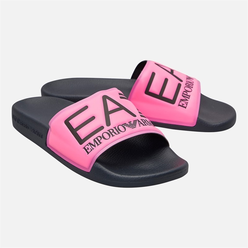EA7 Sliders Pink Fluo/Navy - Image 1