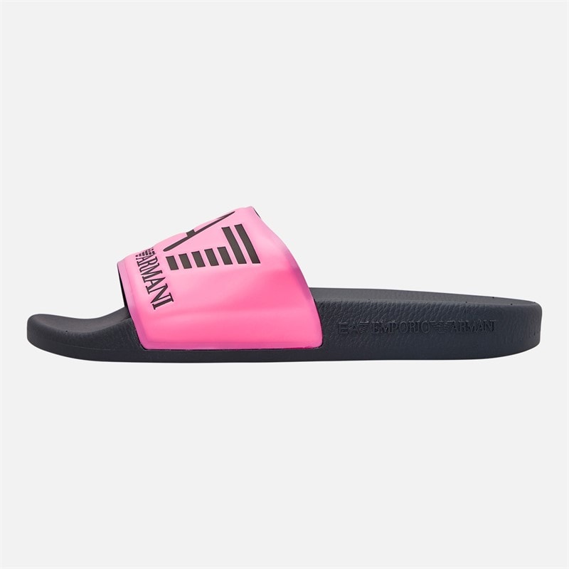 EA7 Sliders Pink Fluo/Navy - Image 2