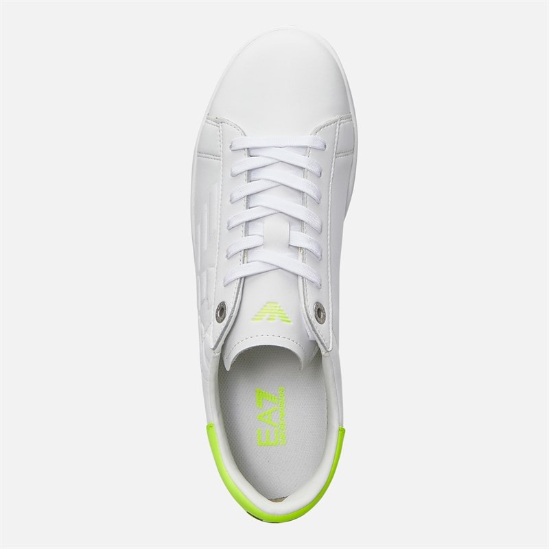 EA7 Trainers White/Yellow Fluo - Image 4