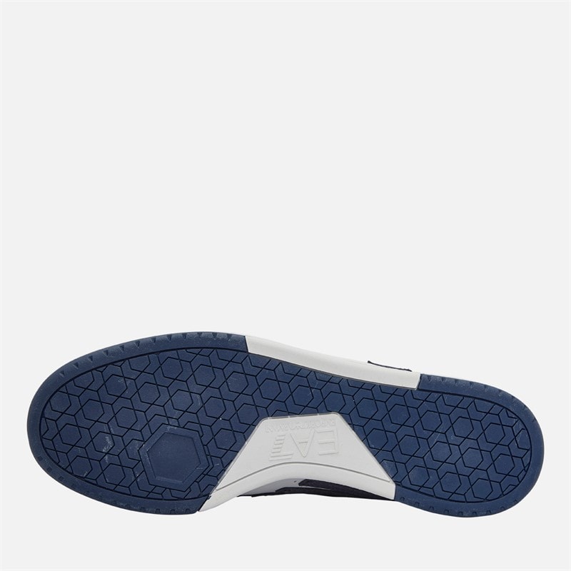 EA7 Junior Boys Trainers Bianco/Blue - Image 2