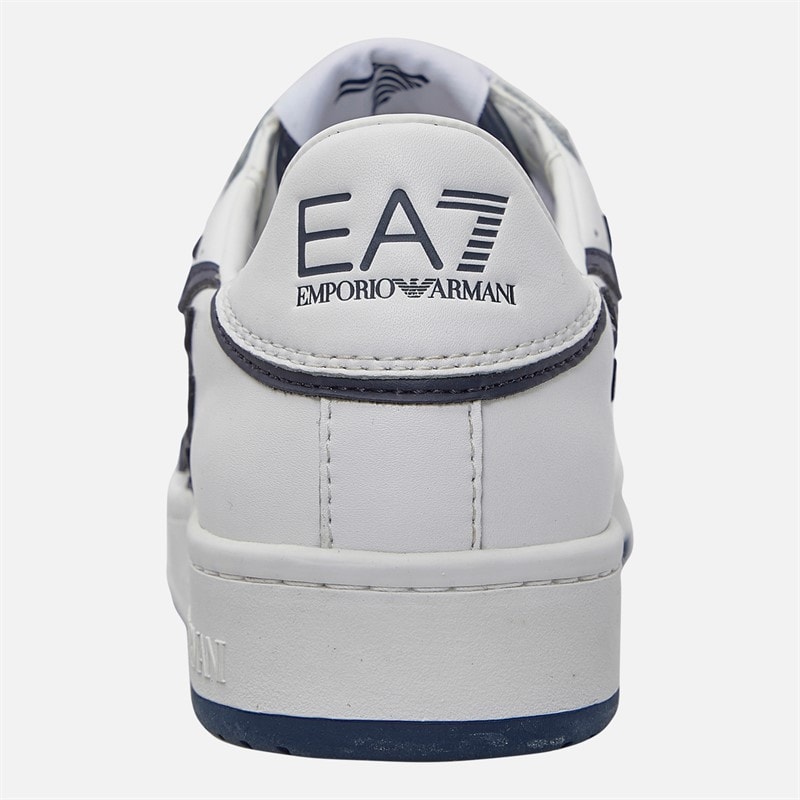EA7 Junior Boys Trainers Bianco/Blue - Image 3