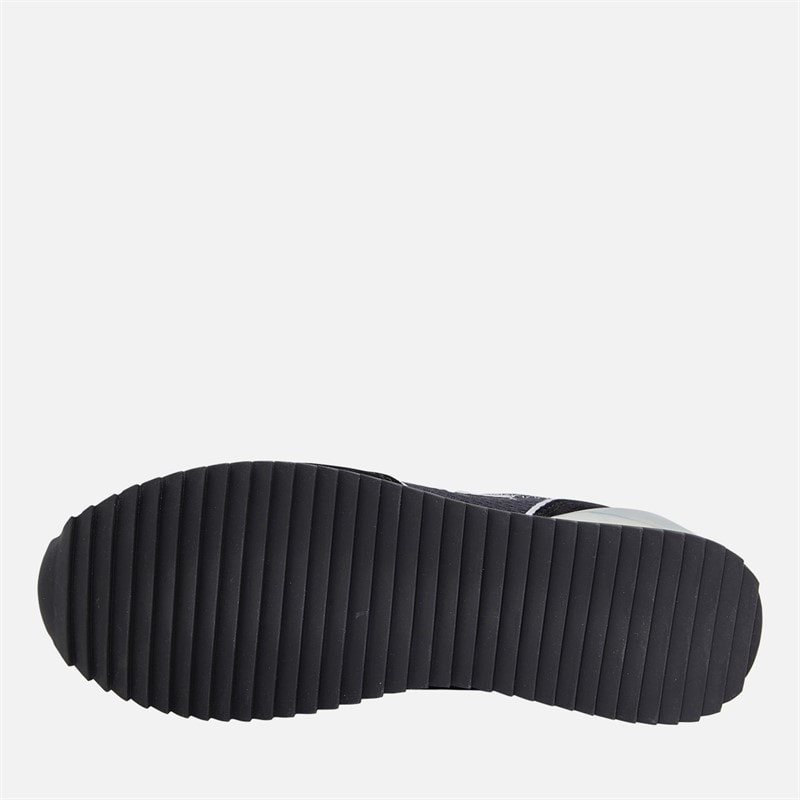 EA7 Womens Trainers Black/Silver - Image 2