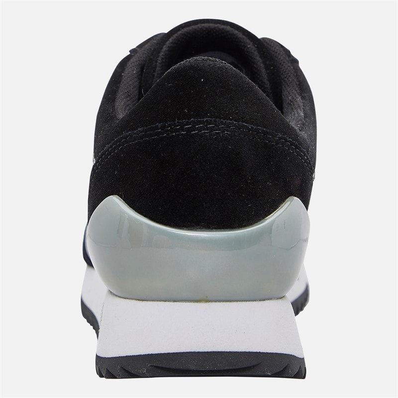 EA7 Womens Trainers Black/Silver - Image 3