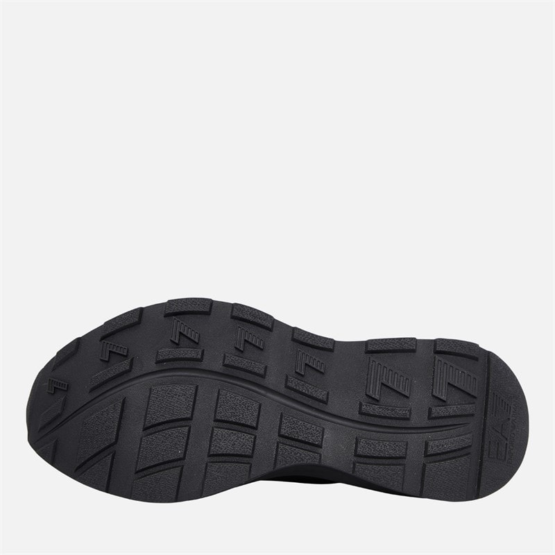EA7 Junior Boys Trainers Triple Black - Image 2