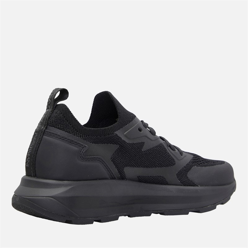 EA7 Junior Boys Trainers Triple Black - Image 5