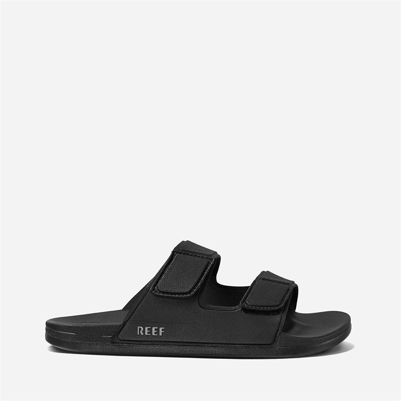 Reef Mens Cushioned Tradewind Dual Strap Sandals Black - Image 1