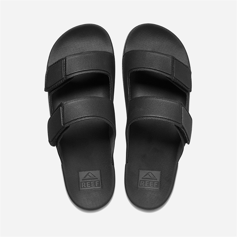 Reef Mens Cushioned Tradewind Dual Strap Sandals Black - Image 3